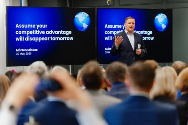 Mårten Mickos at NBF Executive Summit in Helsinki