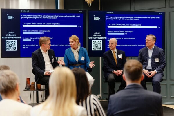Discussion at NBF Executive Summit in Helsinki