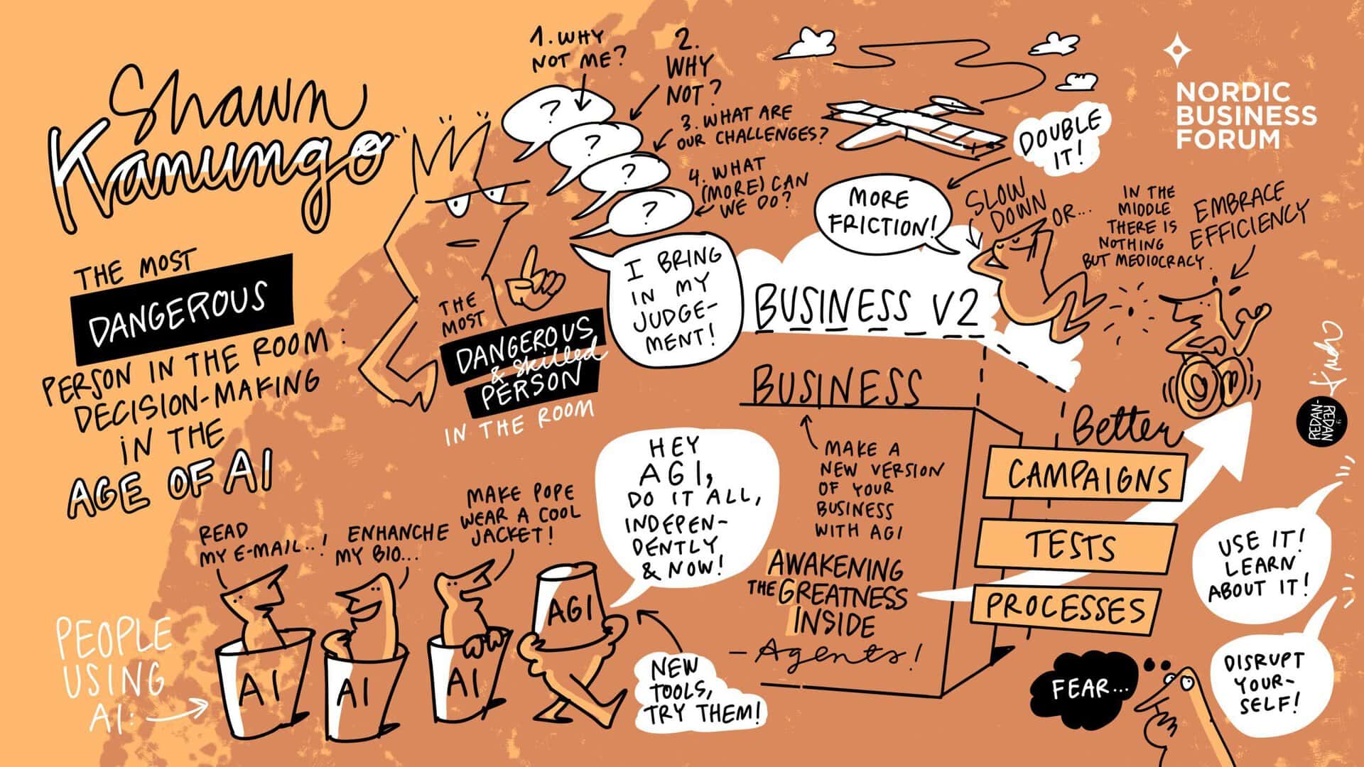 Shawn Kanungo at Nordic Business Forum 2026