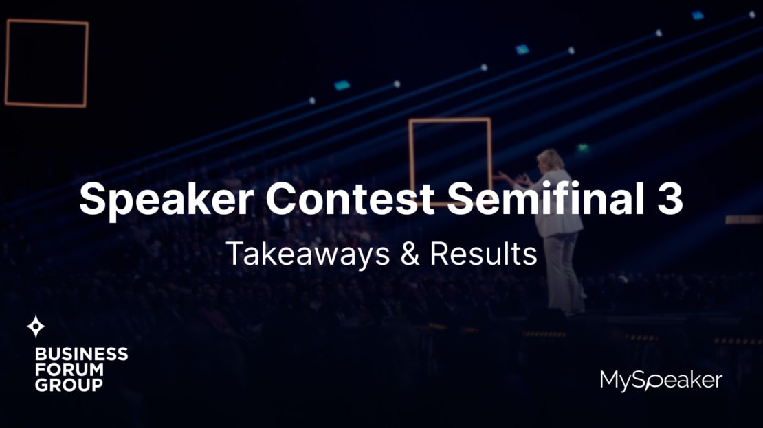 Speaker Contest Semifinal 3 Takeaways