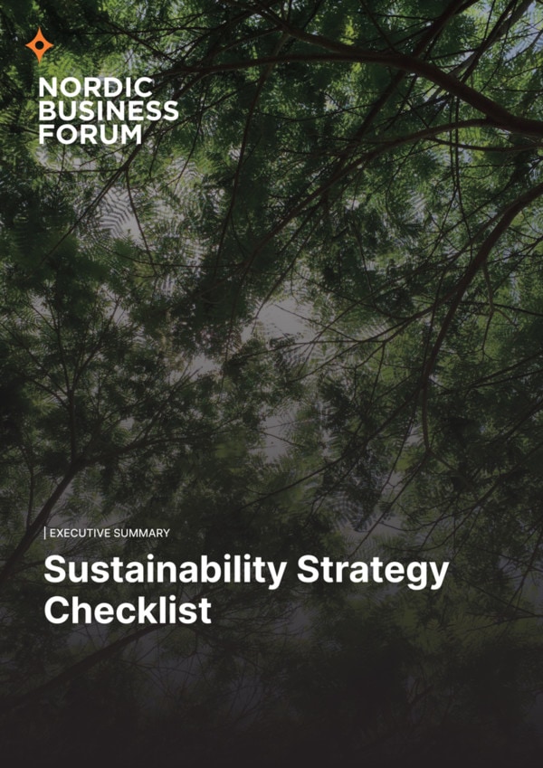Sustainability Strategy Checklist